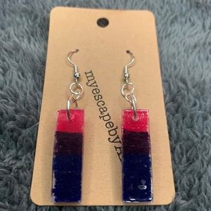Bisexual Flag Earrings